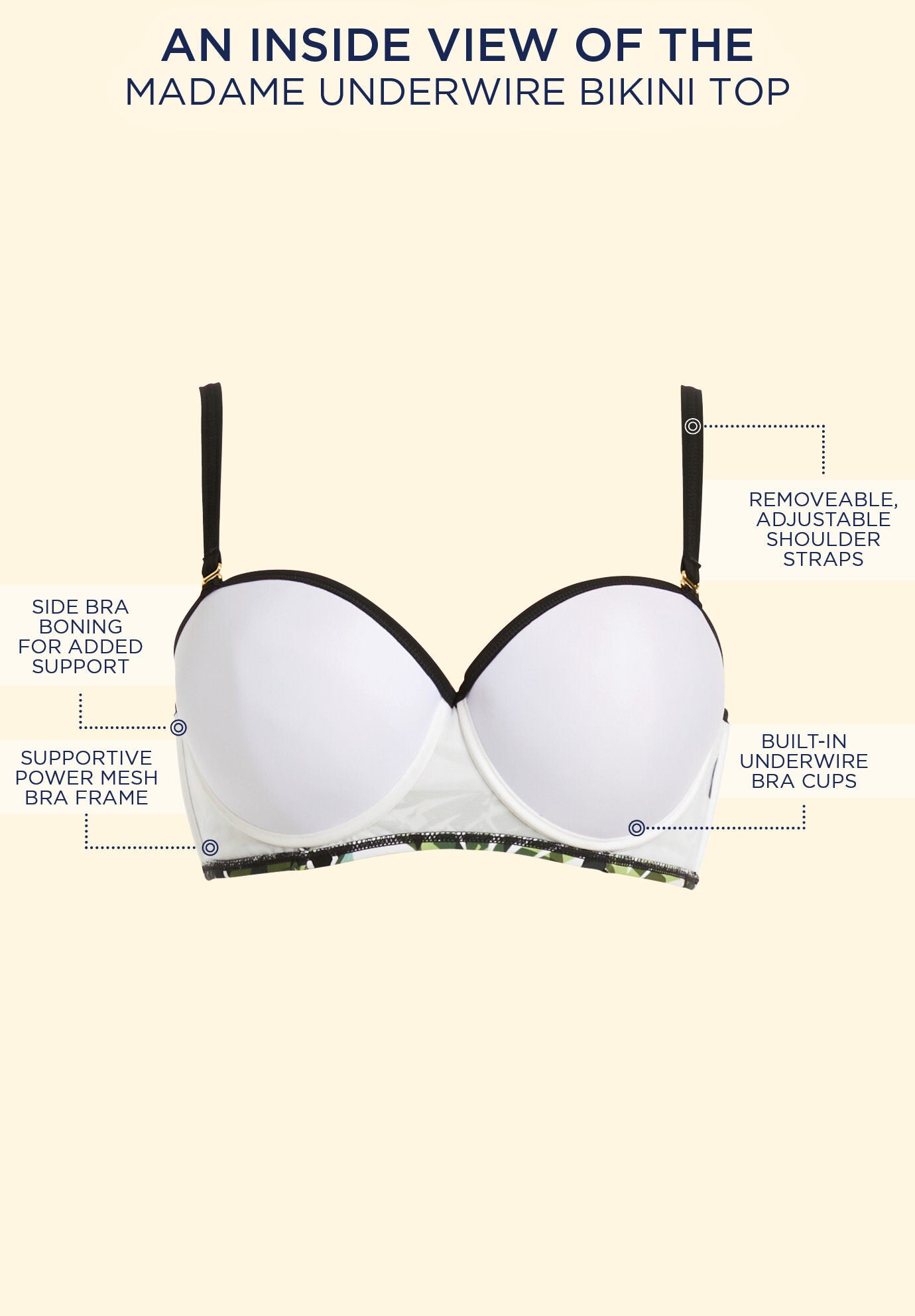 Madame Underwire Bikini Top King Size