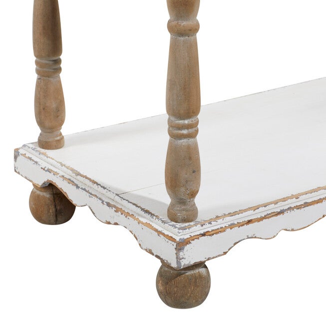 White Wood Farmhouse Shelving Unit, 75 inches x 32 inches x 16 inches, , alternate image number null