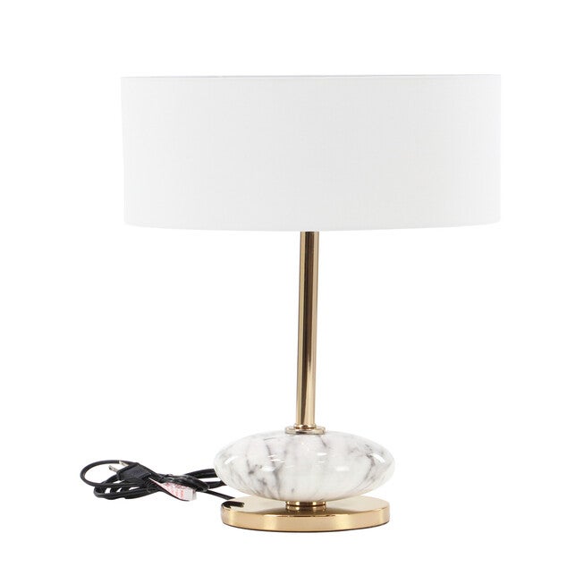 Gold Metal Glam Table Lamp, , alternate image number 2