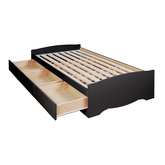 Twin XL Mate’s Platform Storage Bed with 3 Drawers, , on-hover image number null