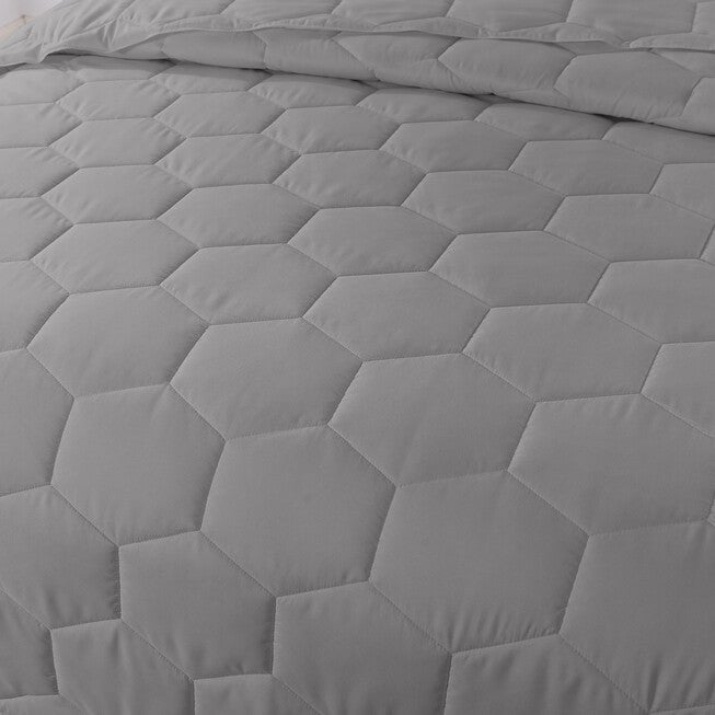 Honeycomb Down Alternative Blanket, Grey, , on-hover image number 1