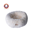 Ultra Plush Cat Dog Cuddler Bed, WHITE, hi-res image number null