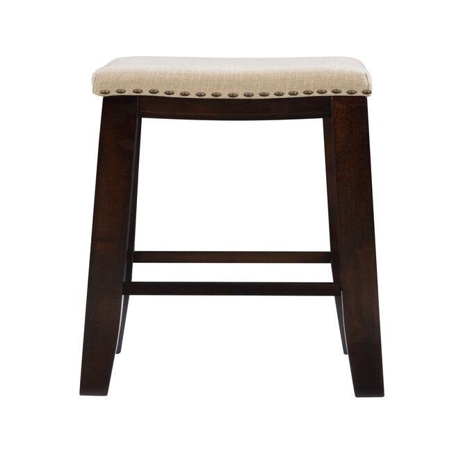 Claridge Linen Upholstered Seat Bar Stool, , alternate image number 2