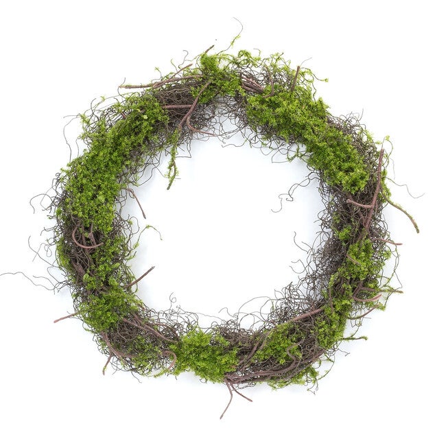 Moss Leaf Twig Wreath (Set Of 4), BROWN, hi-res image number 0