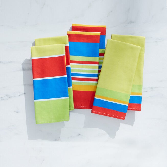 BH Exclusive Set of 6 Santa Fe Kitchen Towel Set, MULTI, hi-res image number null