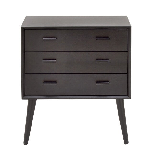 Black Pine Modern Chest, 29x24x12, DARK BROWN, hi-res image number 0