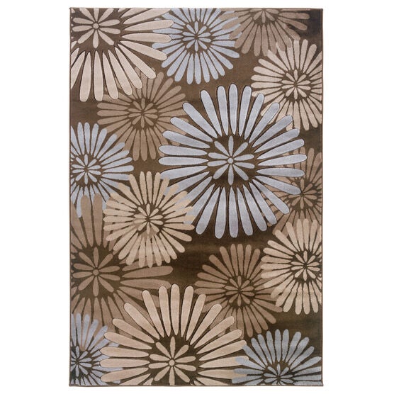 Milan Brown/Aqua 5'X8' Area Rug, BROWN AQUA, hi-res image number null