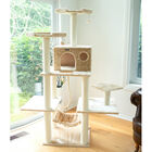 Real Wood 72" Condo Sratching Post Cat Tree, , on-hover image number null