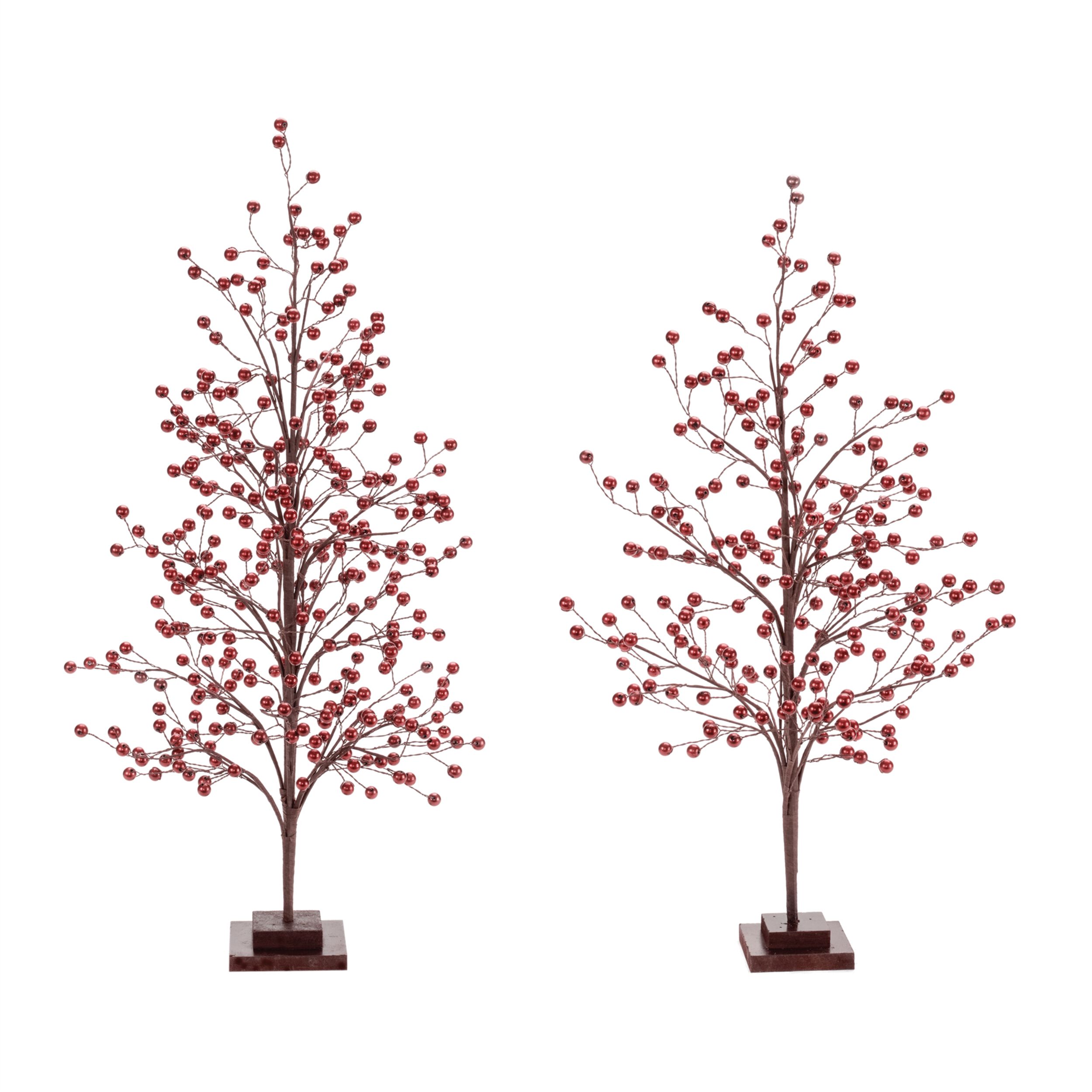 Berry Twig Tree (Set of 2), RED BROWN, alternate image number 1