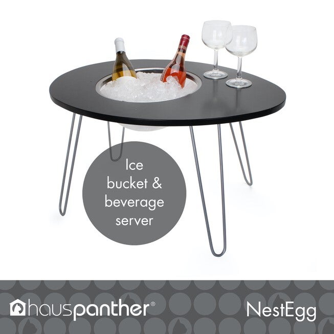 Hauspanther NestEgg - Raised Cat Bed & Side Table, , alternate image number null