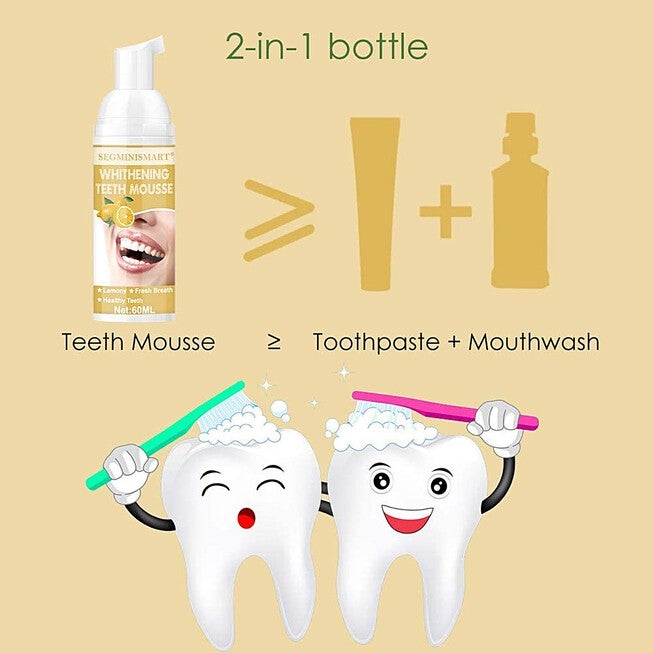 Total White Foam Toothpaste Lemon Flavored Oral Care, , alternate image number null