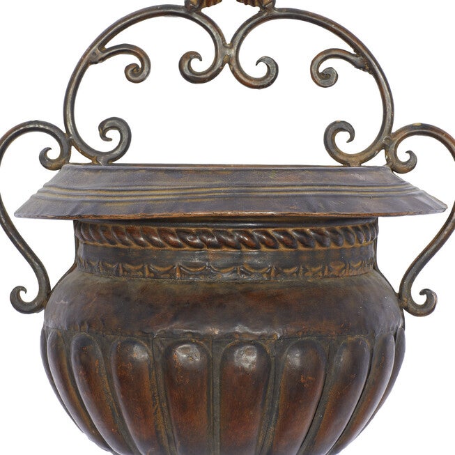 Dark Brown Iron Traditional Planter, , alternate image number 3