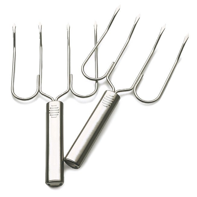 Turkey Lifters, Carving Fork Set, Set of 2, GRAY, hi-res image number null