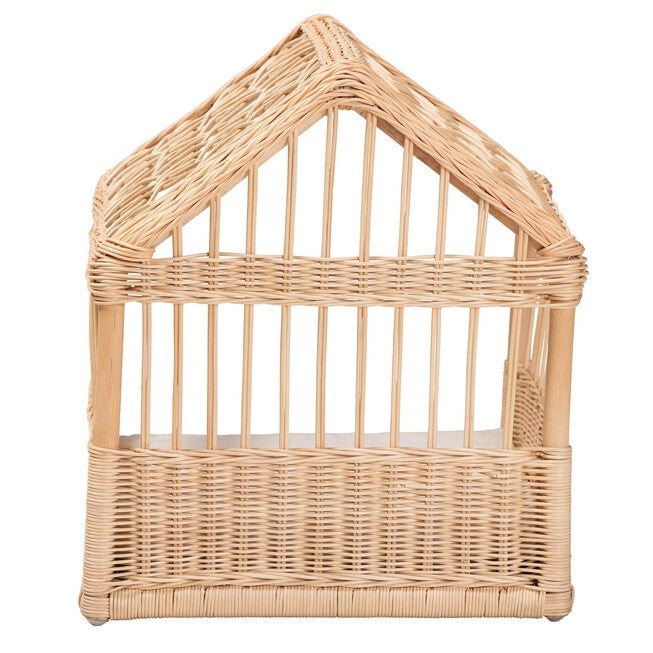Pieta Modern Bohemian Natural Brown Rattan Pet Bed, , alternate image number 3