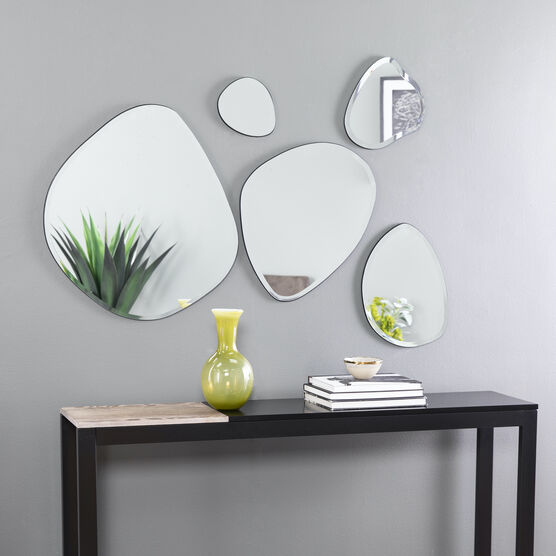 Woxsley 5pc Decorative Mirror Set, MIRROR, hi-res image number null