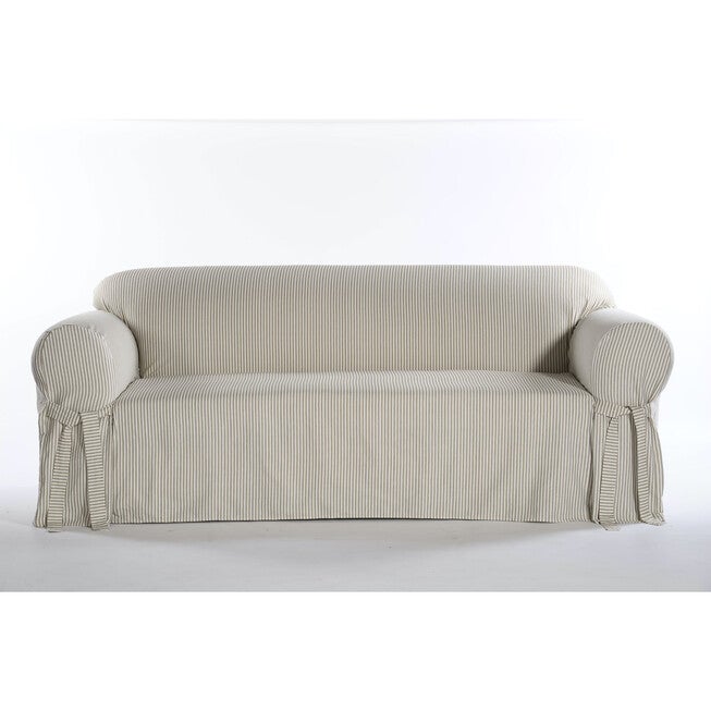 Twill Ticking Stripe Slipcover, , on-hover image number 1