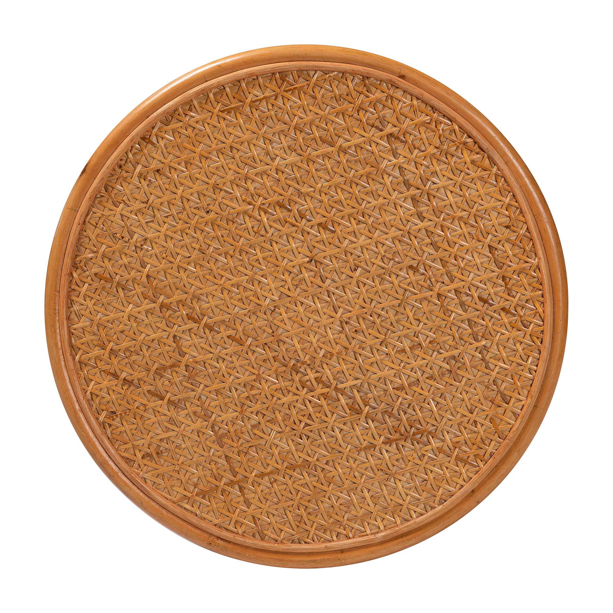 Eldon Bohemian Honey Rattan Large End Table, HONEY, alternate image number 4