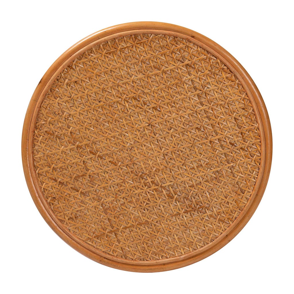 Top view of woven rattan surface