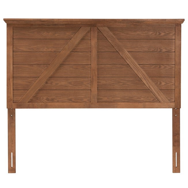 Yorick Classic And Traditional Ash Walnut Finished Wood Queen Size Headboard, , on-hover image number null
