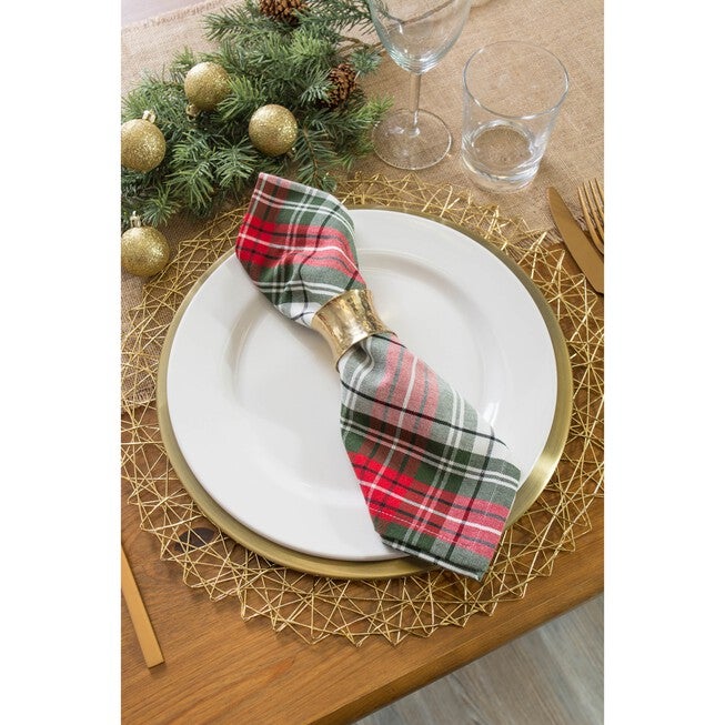 Christmas Plaid Napkin, Set of 6, , alternate image number 3