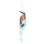 Teal Capiz Coastal Windchime, TEAL, hi-res image number null