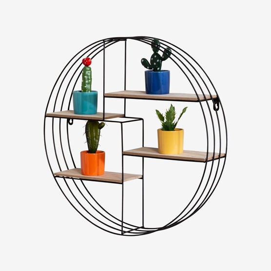 4-Tier Circular Wall Shelf, , alternate image number null