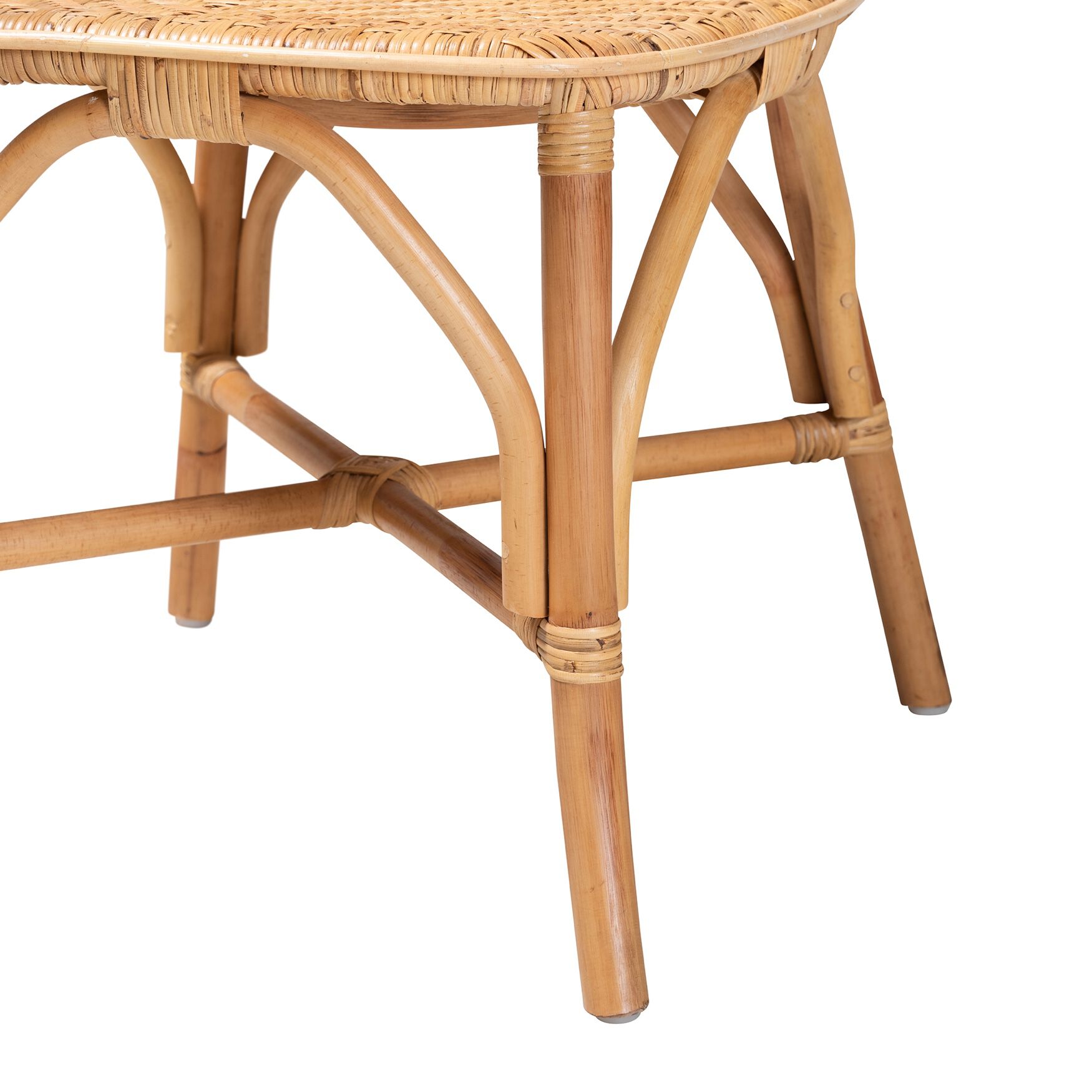 Irene Modern Bohemian Natural Rattan Dining Chair, , alternate image number 11