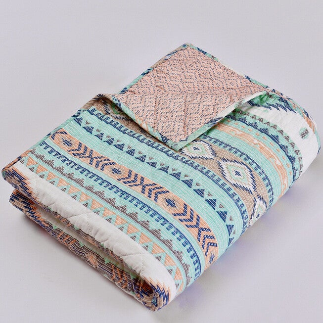 Phoenix Turquoise Throw Blanket, , alternate image number null