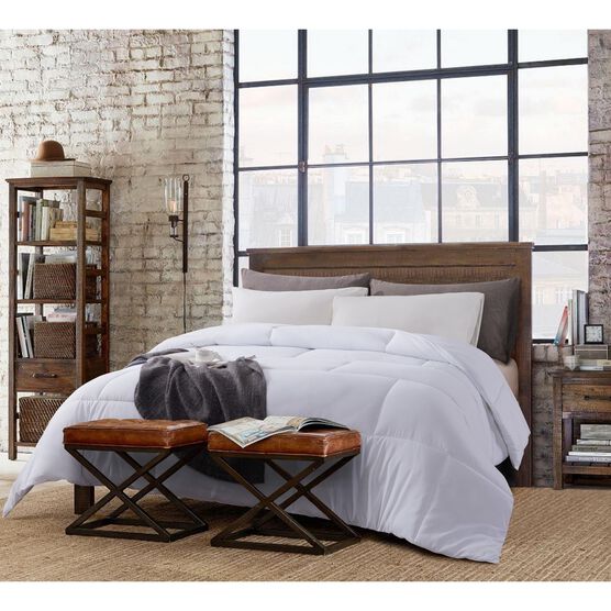 Subway Tile Down Alternative Comforter, White, WHITE, hi-res image number null