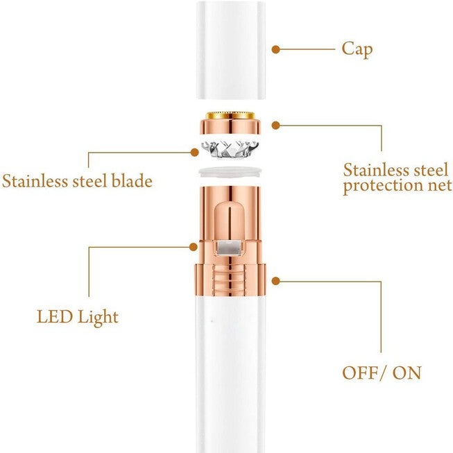 2 In 1 Facial Hair Remover And Nose Hair Trimmer Beauty Tools, , alternate image number null
