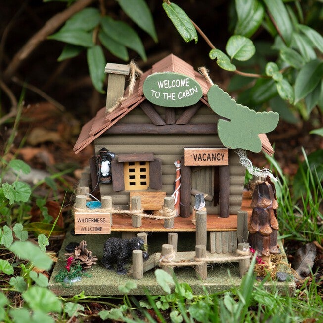Rustic Woodland Cabin Birdhouse, , alternate image number null
