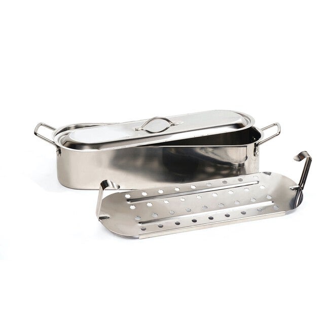 Fish Poacher Pan, 20 inches, GRAY, hi-res image number 0