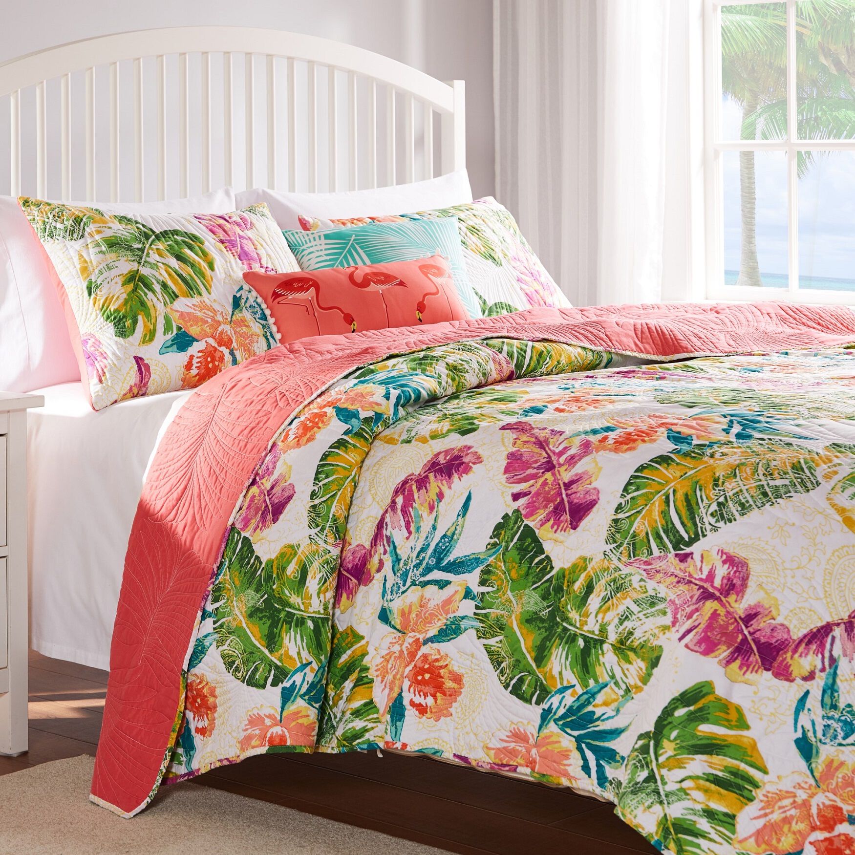 Tropics Quilt And Pillow Sham Set, , alternate image number 4