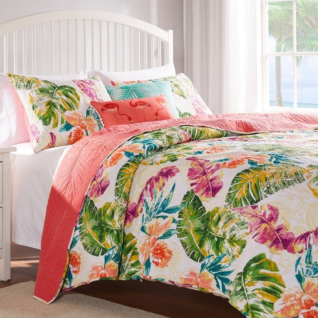 Tropics Quilt And Pillow Sham Set, , alternate image number 4