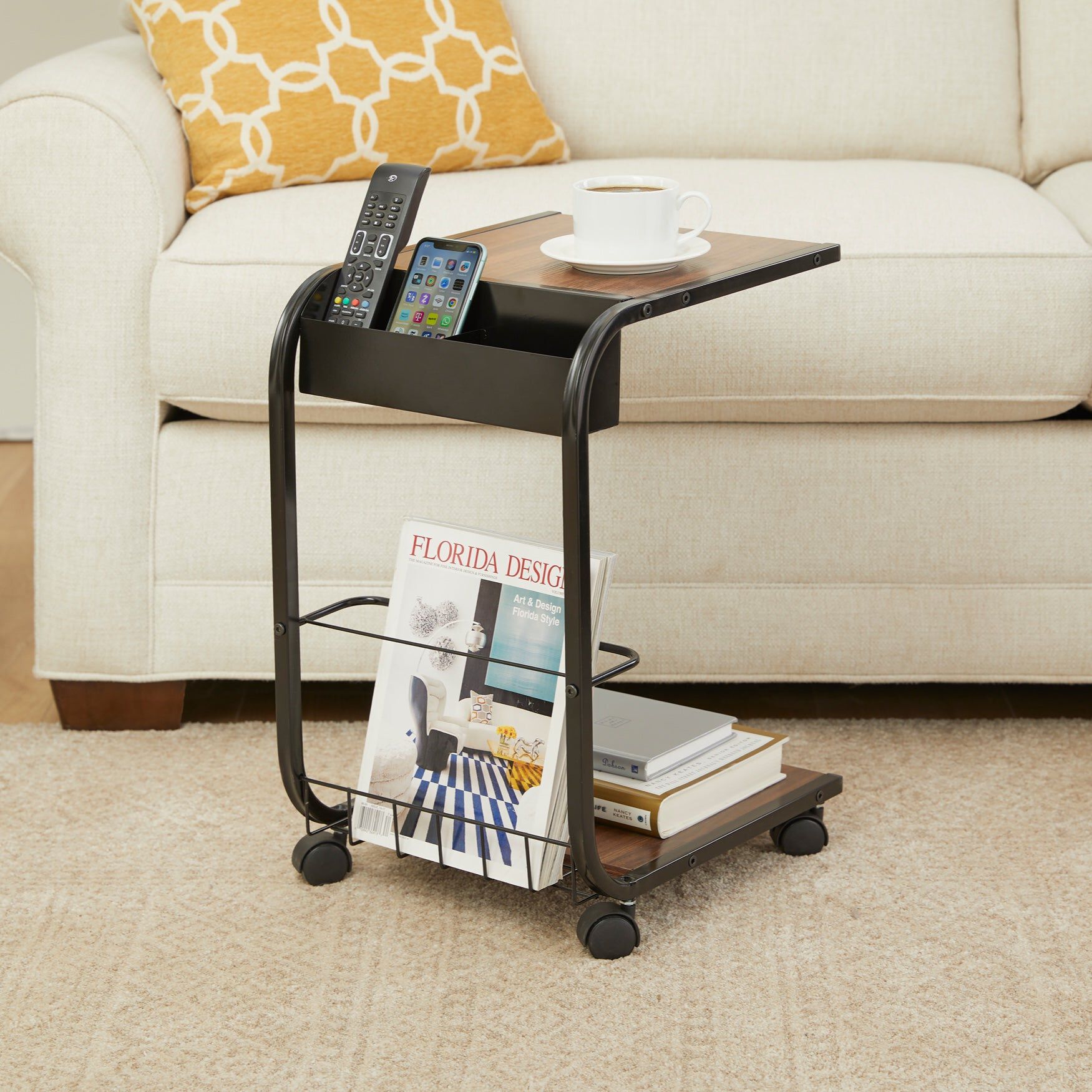 Rolling Side Table
