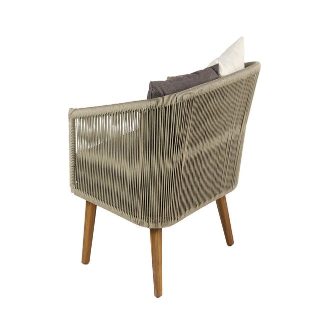 Grey Metal Modern Outdoor Chair, , alternate image number 3