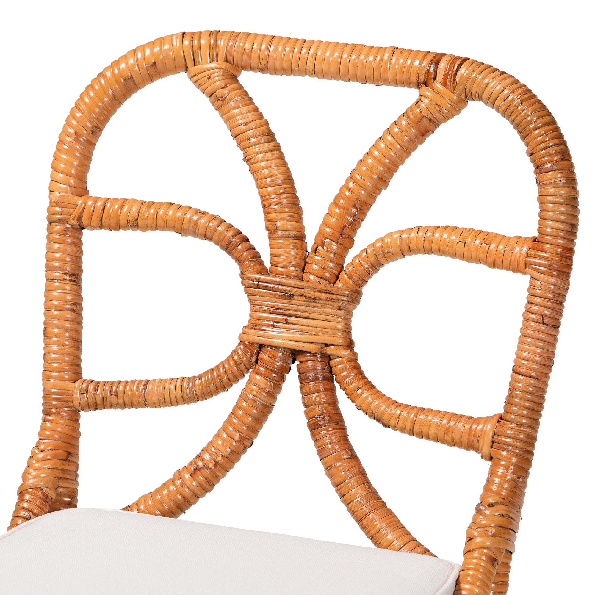 Alondra Natural Rattan Dining Chair, BROWN, alternate image number 5