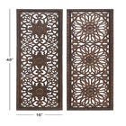 Set Of 2 Brown Wood Traditional Wall Décor, , alternate image number null