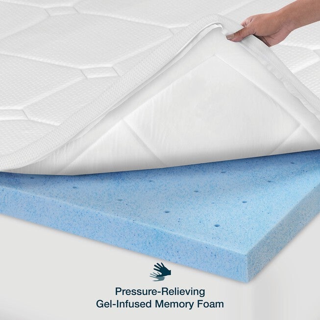 SensorPEDIC 3-Inch Majestic Gel-Infused Memory Foam Mattress Topper, , alternate image number 10