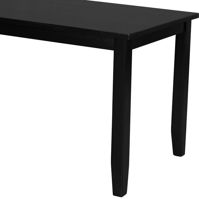 Kendal Dining Table, White, BLACK, alternate image number 2