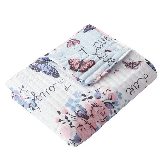 Garden Joy Quilted Throw Blanket, , on-hover image number null