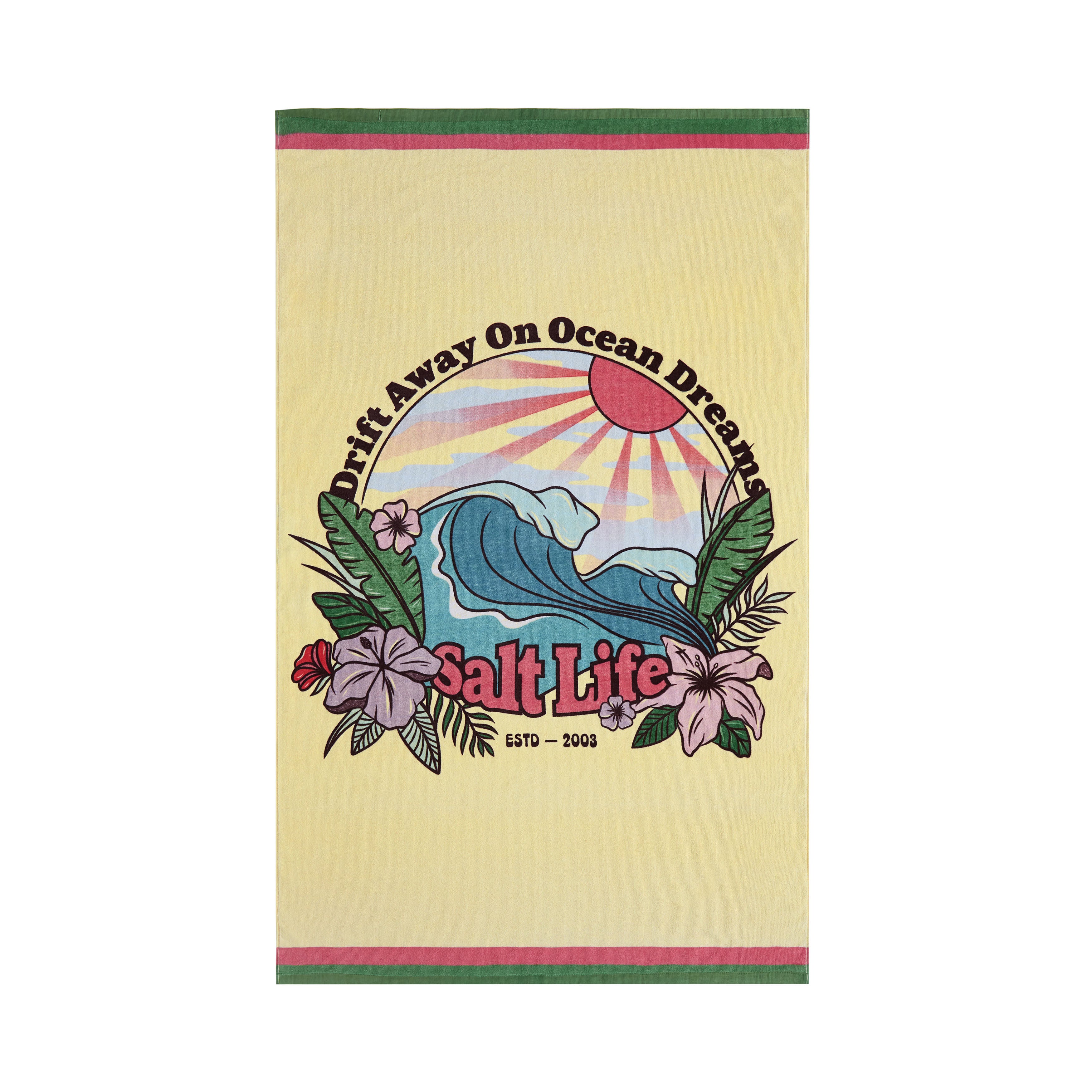 Drift Away Beach Towel, CREAM, alternate image number 3