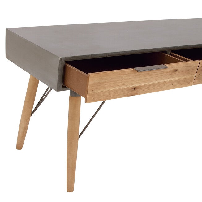 Brown Modern Wood Console Table, 30 x 48, , alternate image number null
