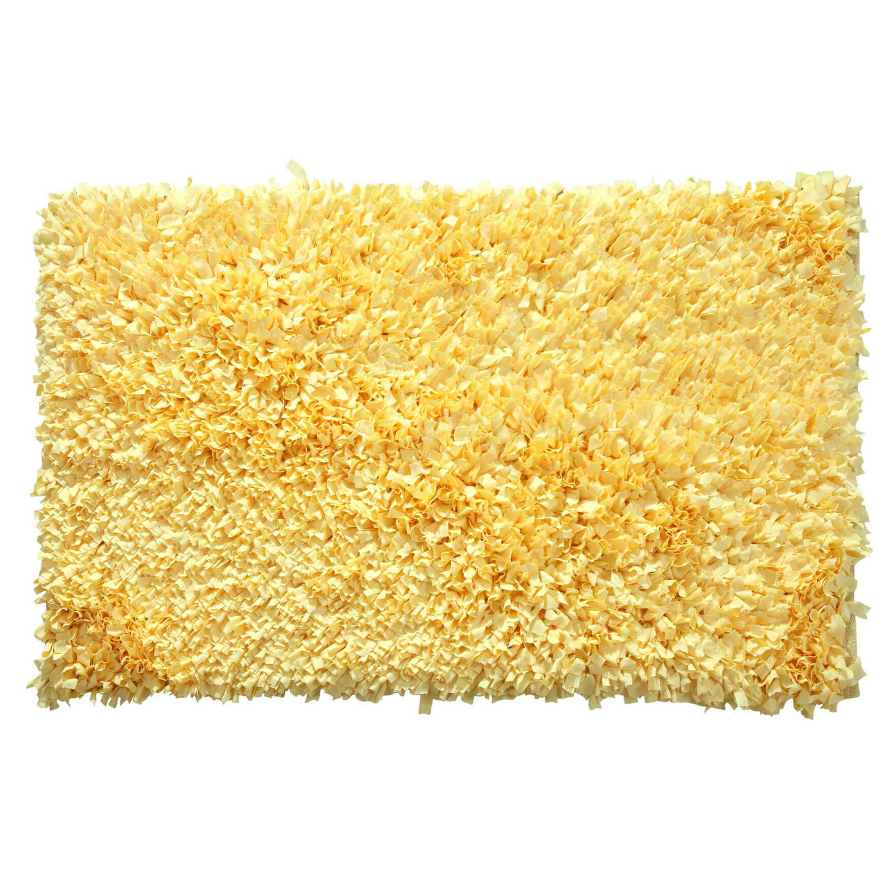 Bella Premium Jersey Shaggy Area Rug, YELLOW, hi-res image number 0