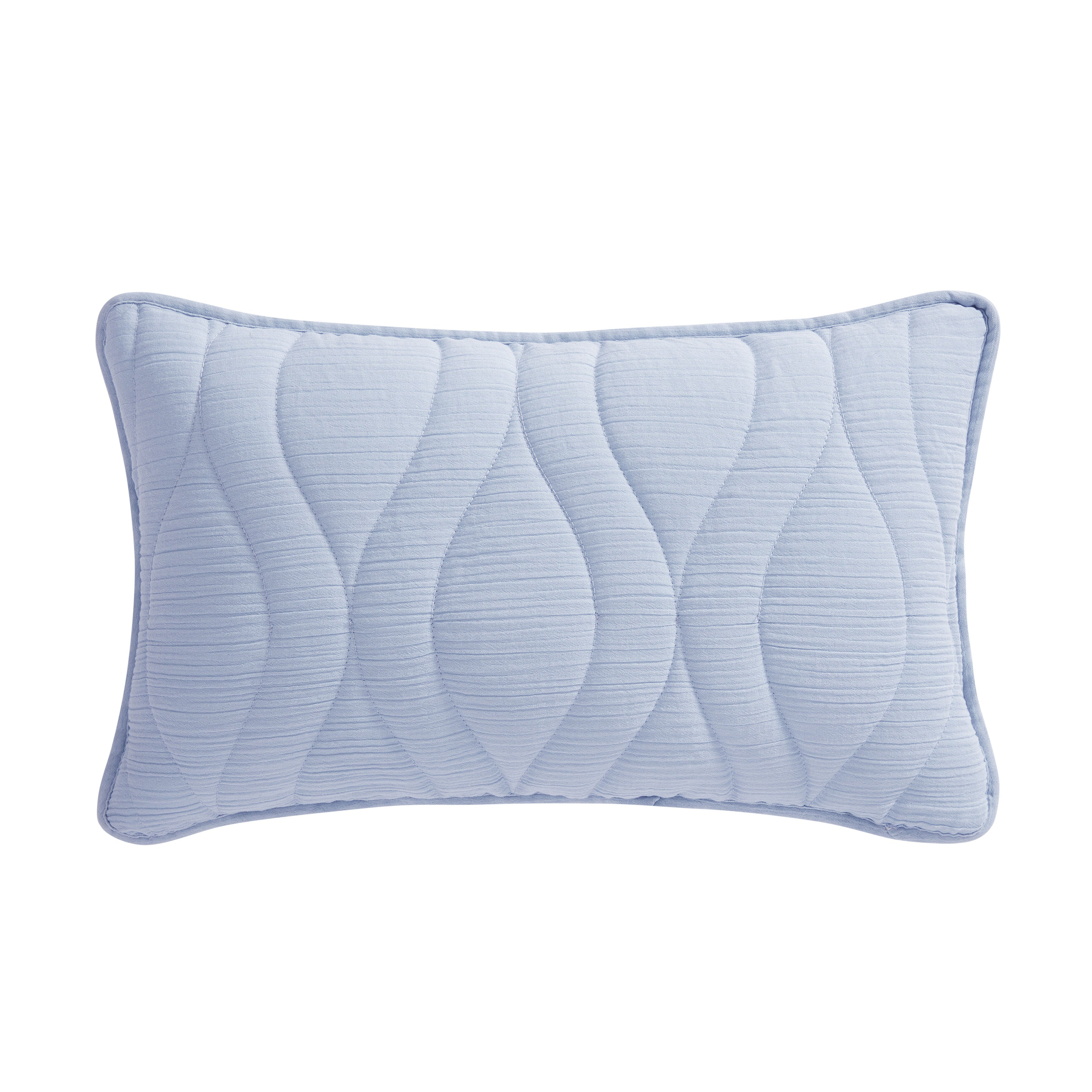 COVE QUILTED BOUDOIR DECORATIVE THROW PILLOW, BLUE, alternate image number 1