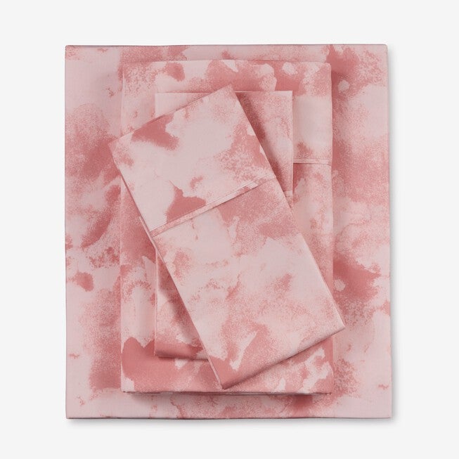 Microfiber Printed Bed Tite™ Sheet Set, MAUVE WATERCOLOR, hi-res image number 0