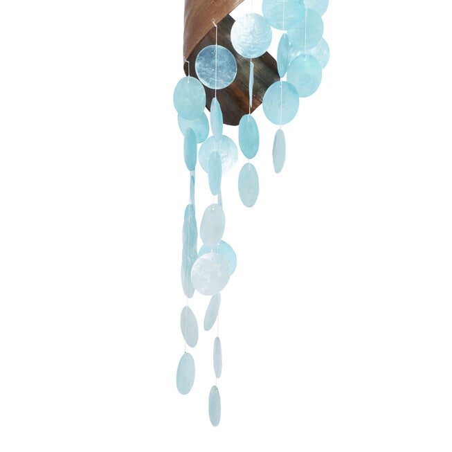 Teal Capiz Coastal Windchime, , alternate image number 2