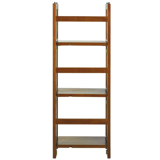 3-Shelf Folding Bookcase 14" Wide-Honey Oak, , alternate image number null