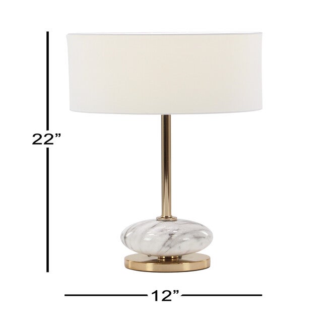 Gold Metal Glam Table Lamp, , alternate image number 8