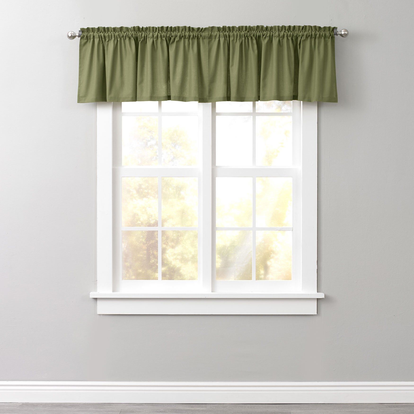 Poly Cotton Canvas Rod-Pocket Valance
